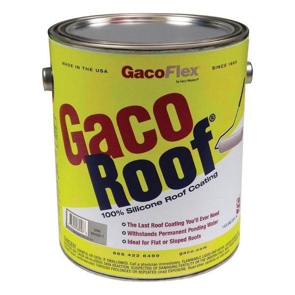 Gaco Western GacoFlex Gray Silicone Roof Coating 1 gal GACSRCG1